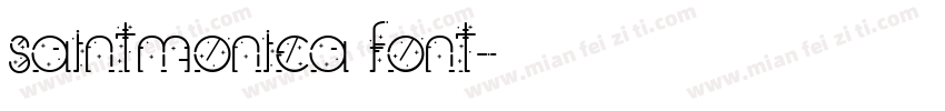 saintmonica font字体转换